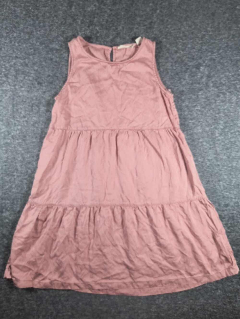 C&C California pink tiered lyocell dress, women's small